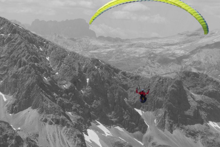 paraglider-berge